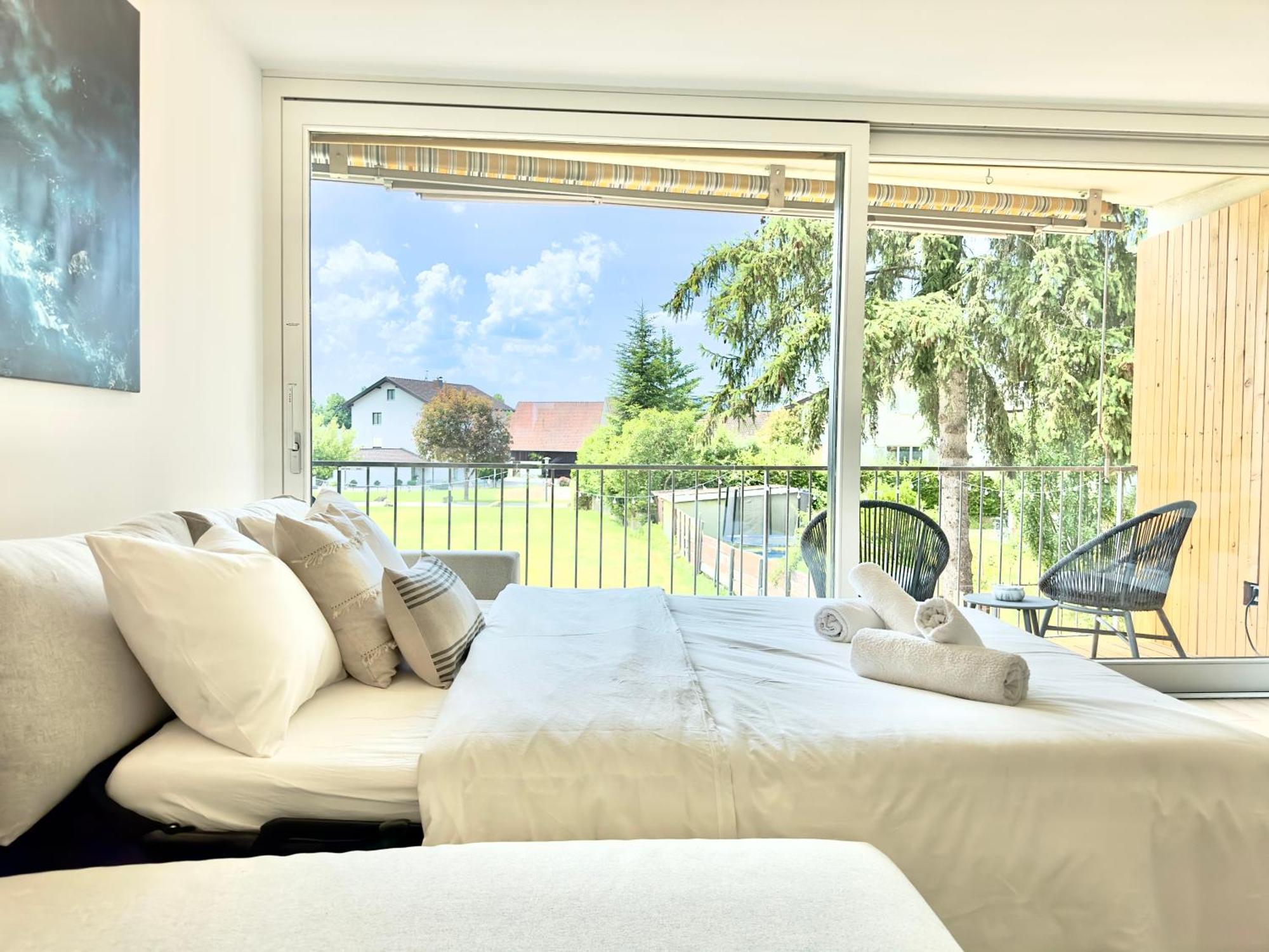 Flair Apartments Vorarlberg - Stilvolles Wohnen Nahe Bodensee & Alpen - Kueche, Balkon & Gratis Parkplatz Bregenz Ngoại thất bức ảnh